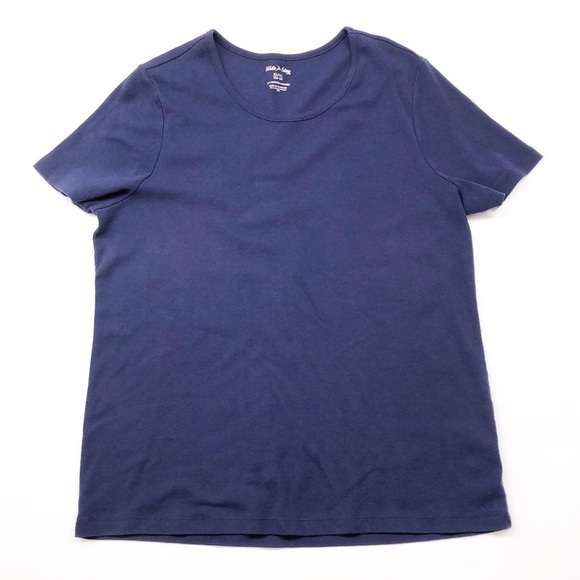 White Stag navy blue short sleeve top - Picture 1 of 4
